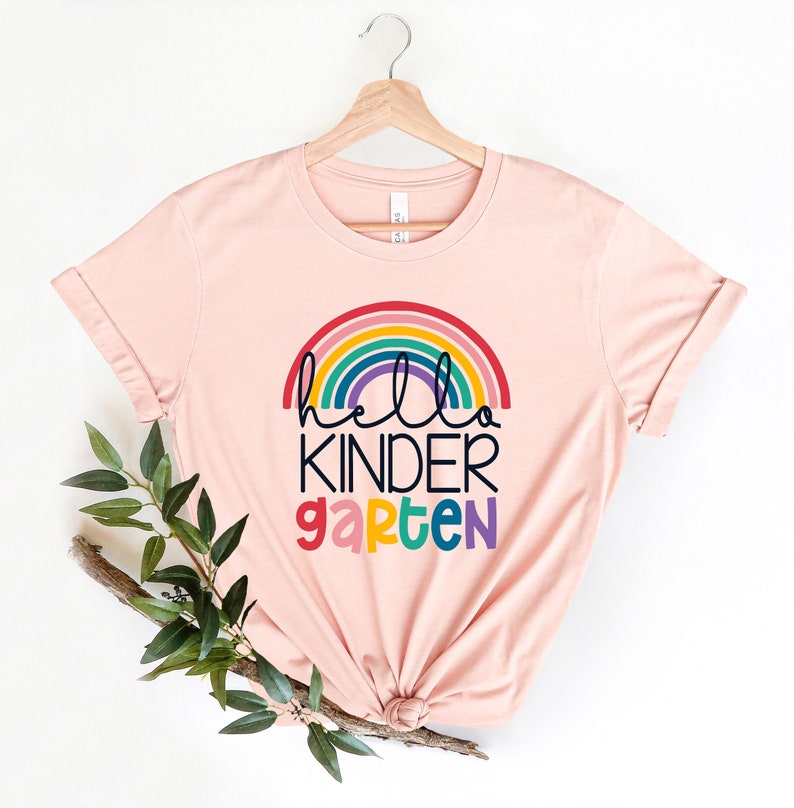 Hello Kindergarten Shirts, Teach Love Inspire Shirt, First Grade Teacher Tee, Teacher Appreciation Tee - Image 3