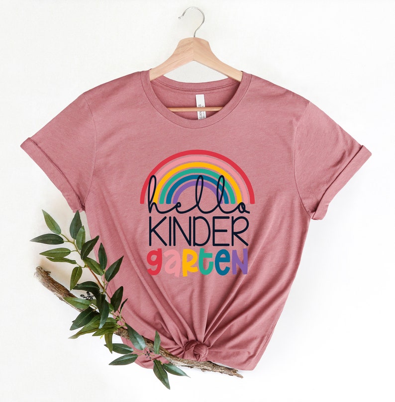 Hello Kindergarten Shirts, Teach Love Inspire Shirt, First Grade Teacher Tee, Teacher Appreciation Tee - Image 4