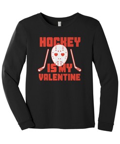 Hockey Is My Valentine - Kids Youth Long Sleeve T-shirt