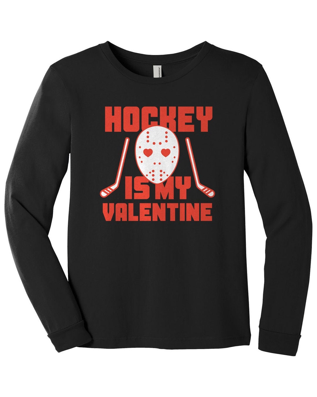 Hockey Is My Valentine - Kids Youth Long Sleeve T-shirt
