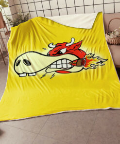Hot Rod Mr. Horsepower Woodpecker Blanket