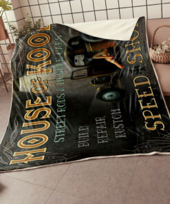House Of Kool Hot Rod Speed Shop Blanket
