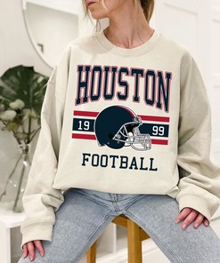 Houston Football Sweatshirt, Vintage Retro Houston Football Crewneck Sweatshirt, American Football Fan, NFL Shirt