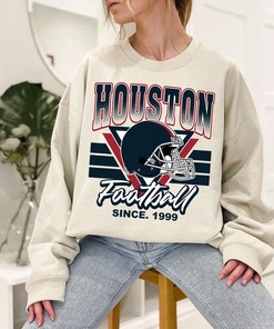 Houston Football Team Sweatshirt, Vintage Houston Football Crewneck Sweatshirt, American Football Fan, NFL Shirt
