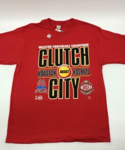 Houston Rockets 90s Clutch City Tshirt Sweatshirt Hoodie Crewneck Sweatshirt Pullover Reprinted Full Color Full Size Gifts for NBA Fans