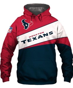 Houston Texans Nfl 3D All Over Print Zip Up Hoodie Option