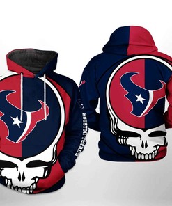 Houston Texans Nfl Grateful Dead 3D All Over Print Zip Up Hoodie Option