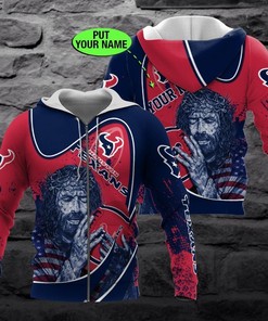 Houston Texans Personalized Egyptian Pharaoh 3D All Over Print Zip Up Hoodie