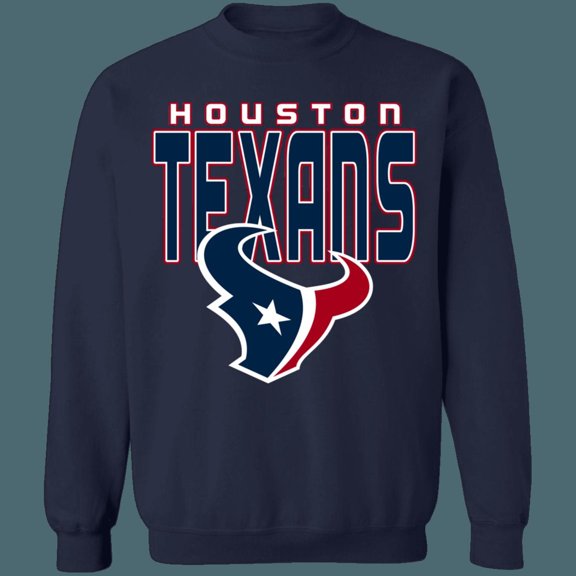 Houston Texans Retro NFL Crewneck Sweatshirt Hoodie Shirt Gifts for Fans
