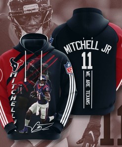 Houston Texans Tearing Open Logo 3D All Over Print Zip Up Hoodie