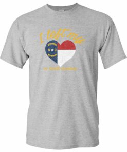 I Left My Heart In North Carolina- Hometown Pride T Shirt Sweatshirt Pullover Hoodie Reprinted Full Color Full Size