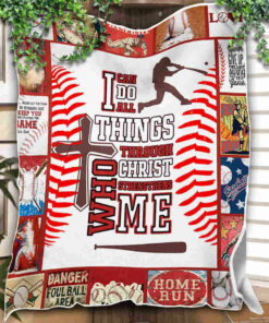 I Love Baseball Blanket, Quote I Can Do All Things