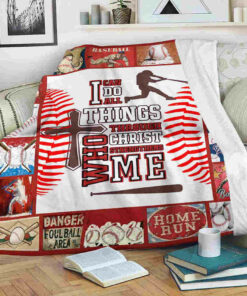 I Love Baseball Blanket, Quote I Can Do All Things