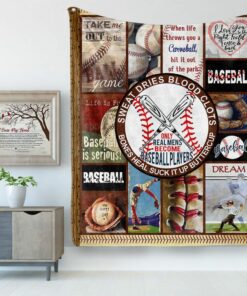 I Love Baseball Fleece Blanket - Baseball Gift Ideas