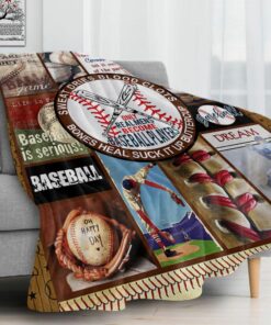 I Love Baseball Fleece Blanket - Baseball Gift Ideas