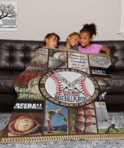I Love Baseball Fleece Blanket - Baseball Gift Ideas