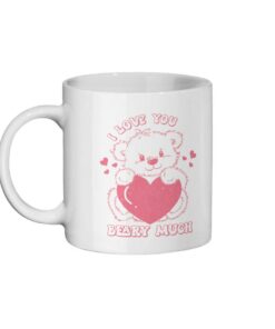 I Love You Beary Much Coffee Mug, Funny Mug, Valentines Gift, Gift For Him, Gift For Her, Cute Valentines Mug