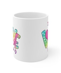 I Love You Red And Black Design Mug, Valentines Day Mug, Valentines Day Coffee Mug, Valentines Day Mug, I Love You Mug