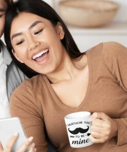 I Mustache You To Be Mine Mug Valentines Day Mug Funny Valentines Day Gift For Him Valentines Mug Mustache Mug Be Mine Mug