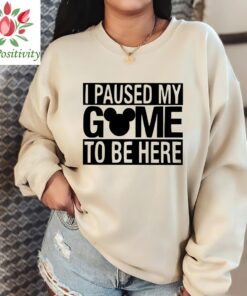 I Paused My Game to Be Here Disney Shirt, Disney Kids Shirt, Mickey Shirt, Disney Gamer Tee, Disney Men Tee, Funny disney boys gift shirt