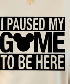 I Paused My Game to Be Here Disney Shirt, Disney Kids Shirt, Mickey Shirt, Disney Gamer Tee, Disney Men Tee, Funny disney boys gift shirt