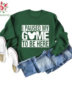 I Paused My Game to Be Here Disney Shirt, Disney Kids Shirt, Mickey Shirt, Disney Gamer Tee, Disney Men Tee, Funny disney boys gift shirt