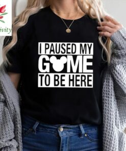 I Paused My Game to Be Here Disney Shirt, Disney Kids Shirt, Mickey Shirt, Disney Gamer Tee, Disney Men Tee, Funny disney boys gift shirt