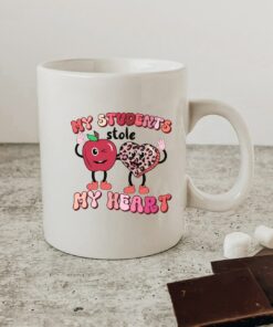 I Teach The Cutest Little Valentines, Personalized Gift For Teachers, Retro Valentines Mug, Teacher Valentines Mug
