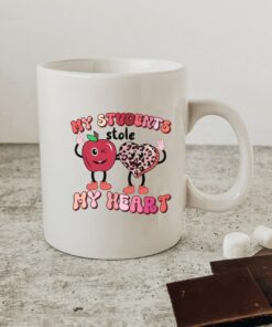 I Teach The Cutest Little Valentines, Personalized Gift For Teachers, Retro Valentines Mug, Teacher Valentines Mug