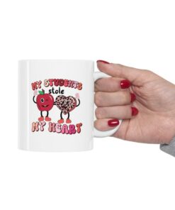 I Teach The Cutest Little Valentines, Personalized Gift For Teachers, Retro Valentines Mug, Teacher Valentines Mug