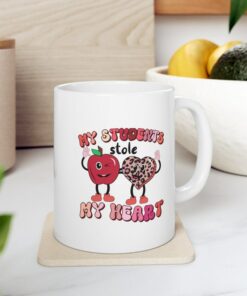 I Teach The Cutest Little Valentines, Personalized Gift For Teachers, Retro Valentines Mug, Teacher Valentines Mug