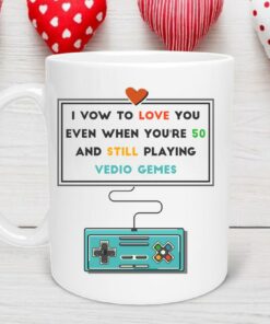 I Vow to Love You Mug, Funny Saying Mug for Boyfriend, Mug for Him, Gamer Mug, Funny Mug for Boyfriend, Quote Mug