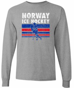 Ice Hockey Norway - Winter Sports Shirt Sweatshirt Pullover Hoodie Reprinted Full Color Full Size