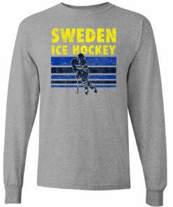 Ice Hockey Sweden - Winter Sports Shirt Sweatshirt Pullover Hoodie Reprinted Full Color Full Size
