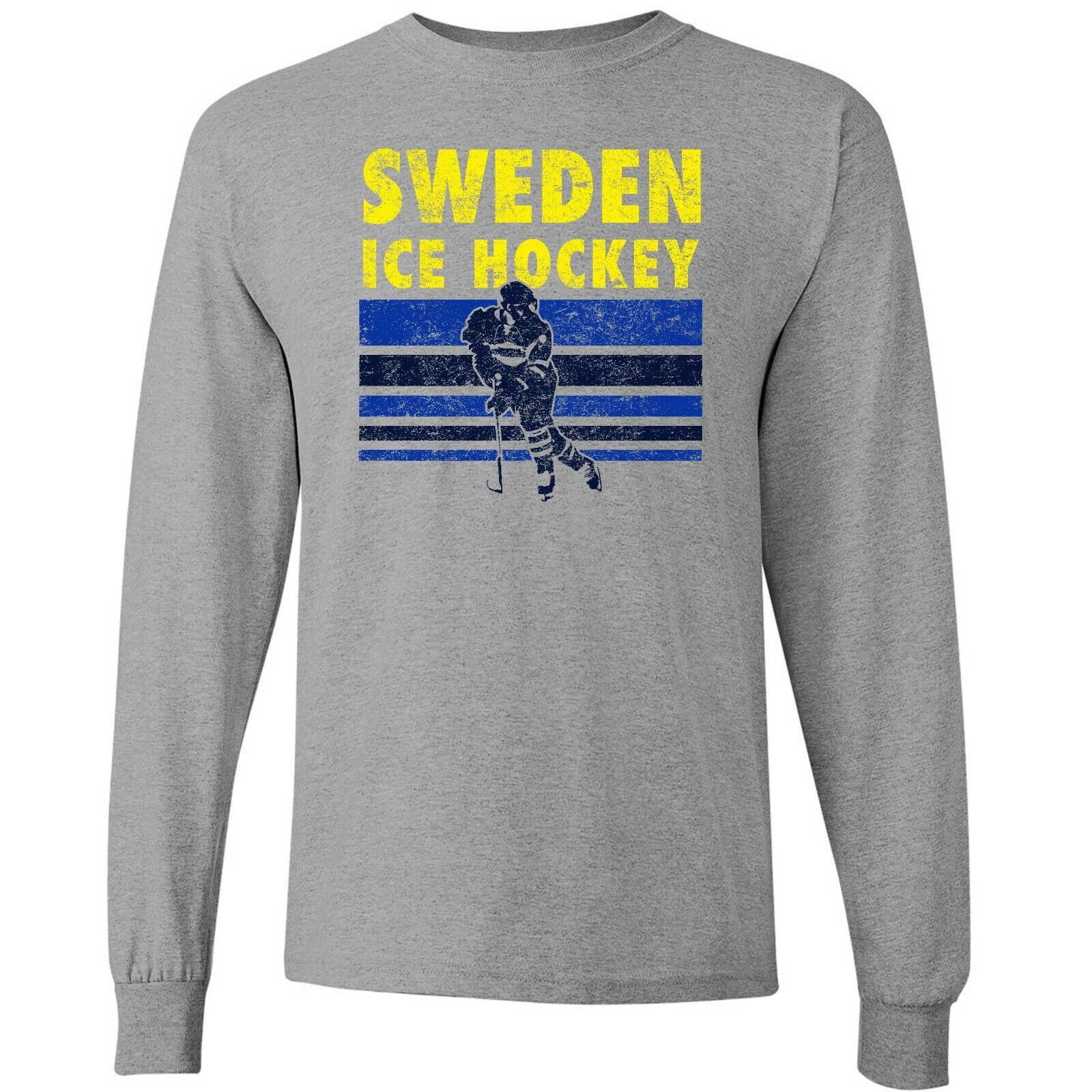 Ice Hockey Sweden - Winter Sports Shirt Sweatshirt Pullover Hoodie Reprinted Full Color Full Size