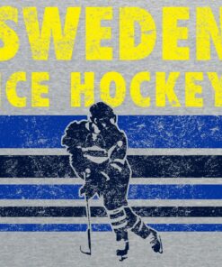 Ice Hockey Sweden - Winter Sports Shirt Sweatshirt Pullover Hoodie Reprinted Full Color Full Size
