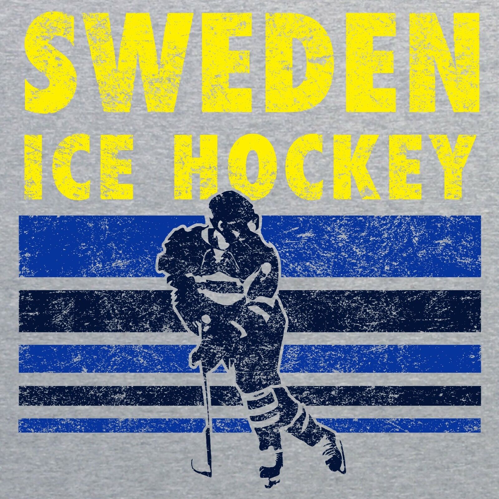 Ice Hockey Sweden - Winter Sports Shirt Sweatshirt Pullover Hoodie Reprinted Full Color Full Size
