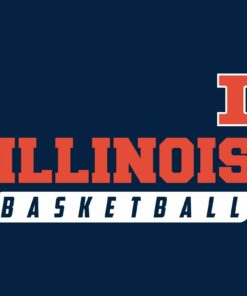 Illinois Fighting Illini Basketball Slant Shirt Sweatshirt Pullover Hoodie Reprinted Full Color Full Size