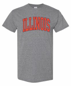 Illinois Fighting Illini Mega Arch - NCAA University Shirt Sweatshirt Pullover Hoodie Reprinted Full Color Full Size