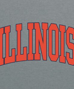 Illinois Fighting Illini Mega Arch - NCAA University Shirt Sweatshirt Pullover Hoodie Reprinted Full Color Full Size