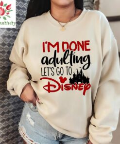 I'm Done Aldulting Disney shirt, Vintage Walt Disney Rainbow shirt, Vintage Mickey and Friends shirt, Vintage Disneyland Rainbow shirt