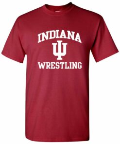 Indiana Hoosiers Arch Logo Wrestling Shirt Sweatshirt Pullover Hoodie Reprinted Full Color Full Size