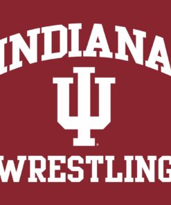 Indiana Hoosiers Arch Logo Wrestling Shirt Sweatshirt Pullover Hoodie Reprinted Full Color Full Size