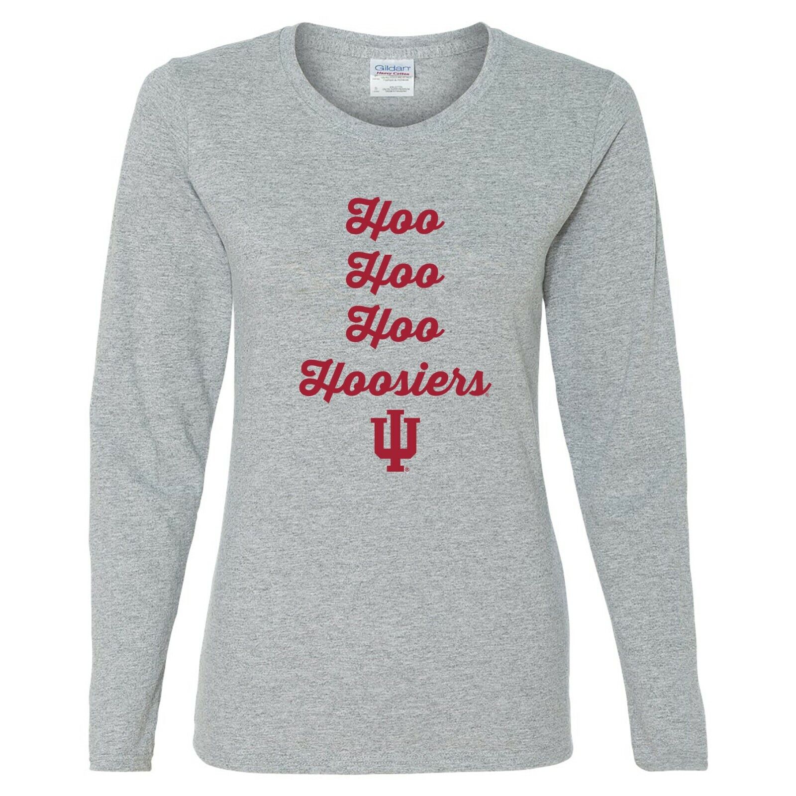 Indiana Hoosiers Spirited Script Shirt Sweatshirt Pullover Hoodie Reprinted Full Color Full Size
