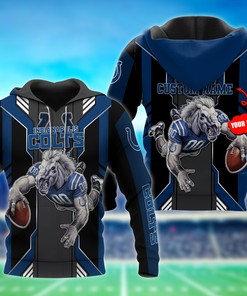 Indianapolis Colts Mascot 3D All Over Print Hoodie With Zipper