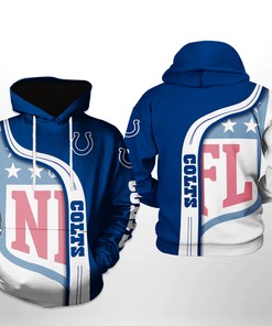 Indianapolis Colts Nfl Team 3D All Over Print Zip Up Hoodie Option