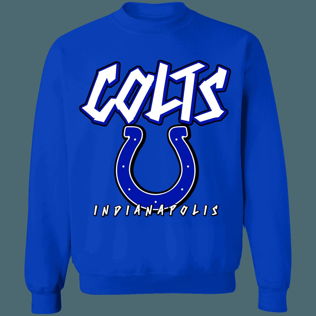 Indianapolis Colts Vintage 90's NFL Crewneck Sweatshirt Hoodie Shirt Gifts for Fans - Image 2