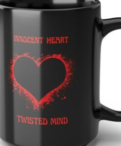 Innocent Heart Twisted Mind Funny Valentines Mug, Unique Valentines Day Gift