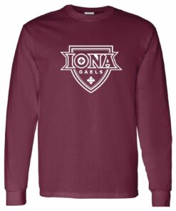 Iona University Gaels Primary Logo Shirt Sweatshirt Pullover Hoodie Reprinted Full Color Full Size