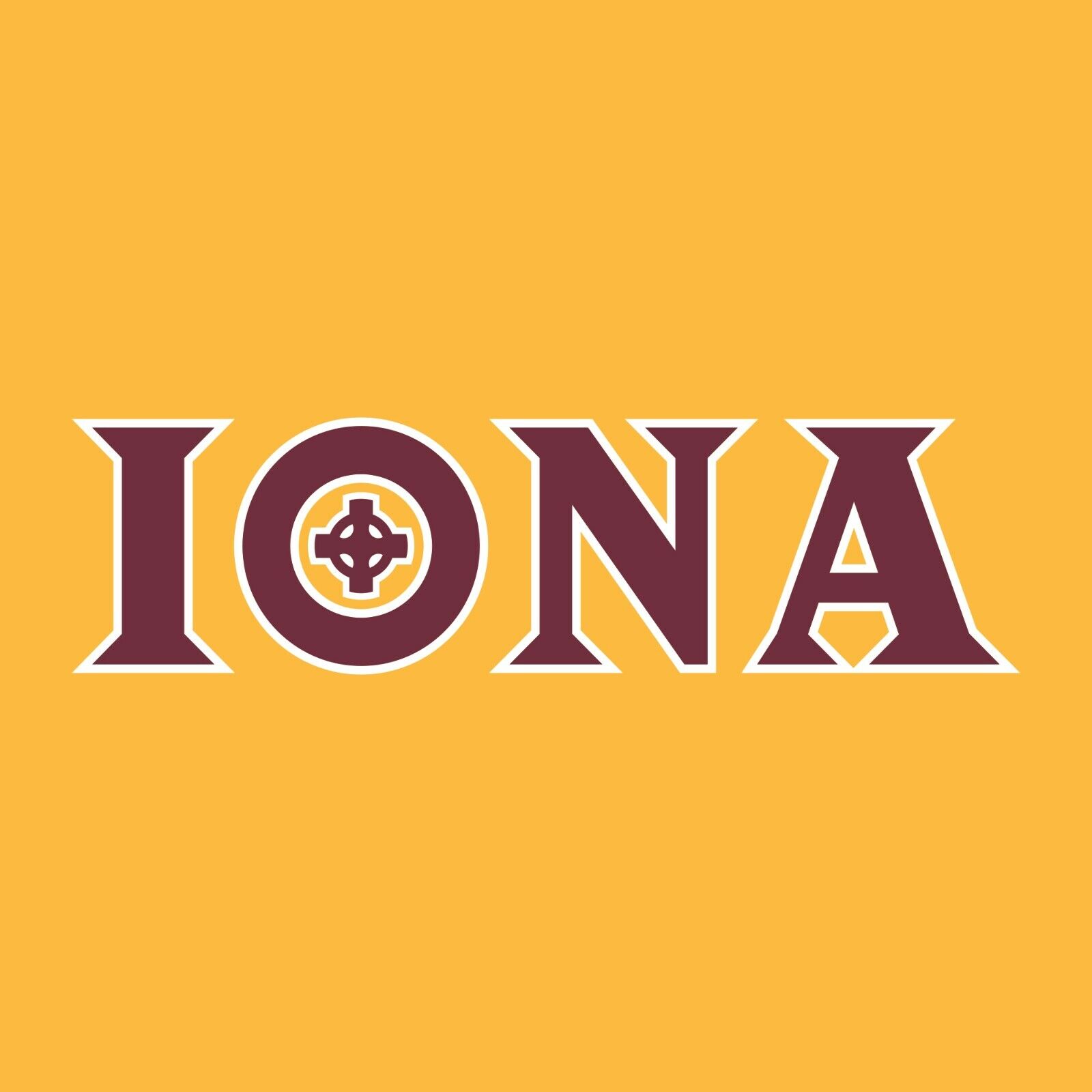 Iona University Gaels Secondary Logo Shirt Sweatshirt Pullover Hoodie Reprinted Full Color Full Size